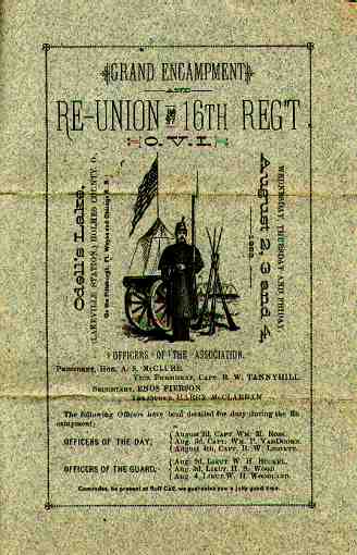 regimental reunion program